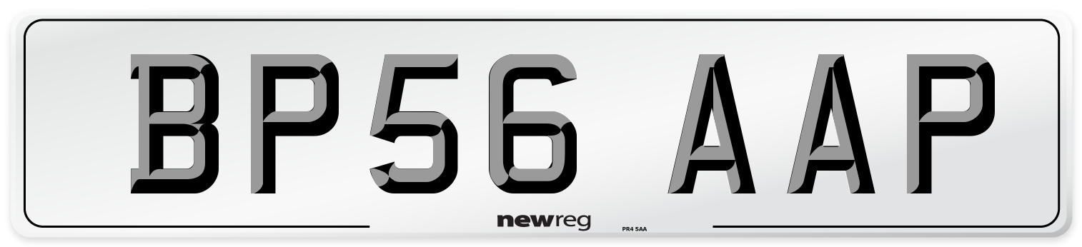 BP56 AAP Number Plate from New Reg